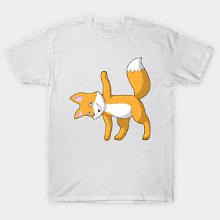 Fox at Yoga Stretching T-Shirt